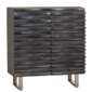 Gabinete Cabalerro gris madera de mango 40x18x42"
