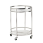 Carrito de bar Hadley, Plateado Carrito de bar Hadley, Plateado
