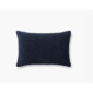 Cojin diseño corrugado en azul navy 16 x 26"