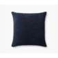 Cojin diseño corrugado  en azul navy  22 x 22″