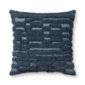 Cojin bordado lineal azul 22 x 22"