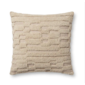 Cojin Bordado Lineal Tono Beige