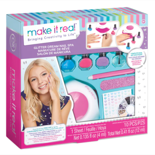 Spa para uñas con maquina y esmalte 10 pcs