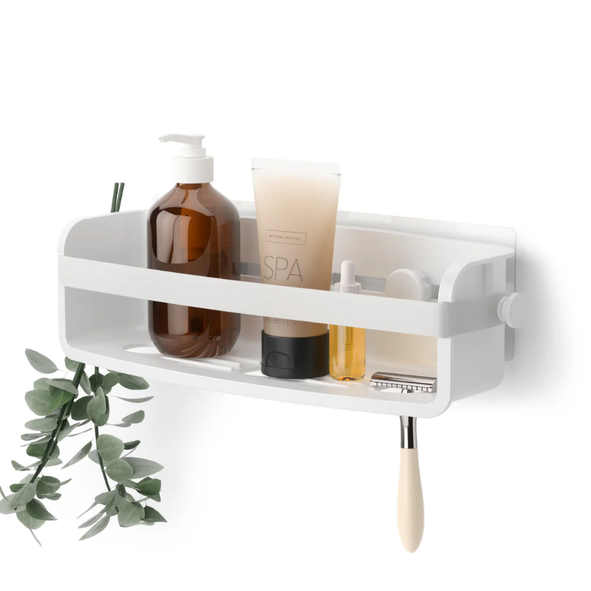 Organizador de Baño Adhesivo Flex Blanco