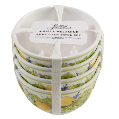 Set de 4 Bowls, Lemon Zest