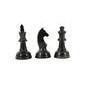 Set de 3 Piezas de ajedrez de aluminio 9", 9" y 10" negro