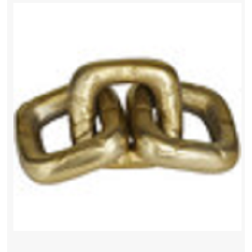 Cadenas decorativas de aluminio dorado 11"x3"