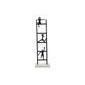 Escultura contemporanea escalera de metal negro 27 x 5 x 9"