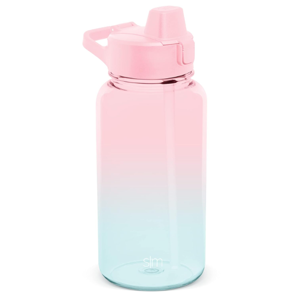 Botella de Agua Diseño Celeste-Rosado, Summit