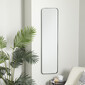 Espejo rectangular marco negro 12x48"