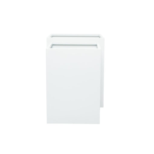 Maceta cubo blanca 17" y 14" - Imagen 2