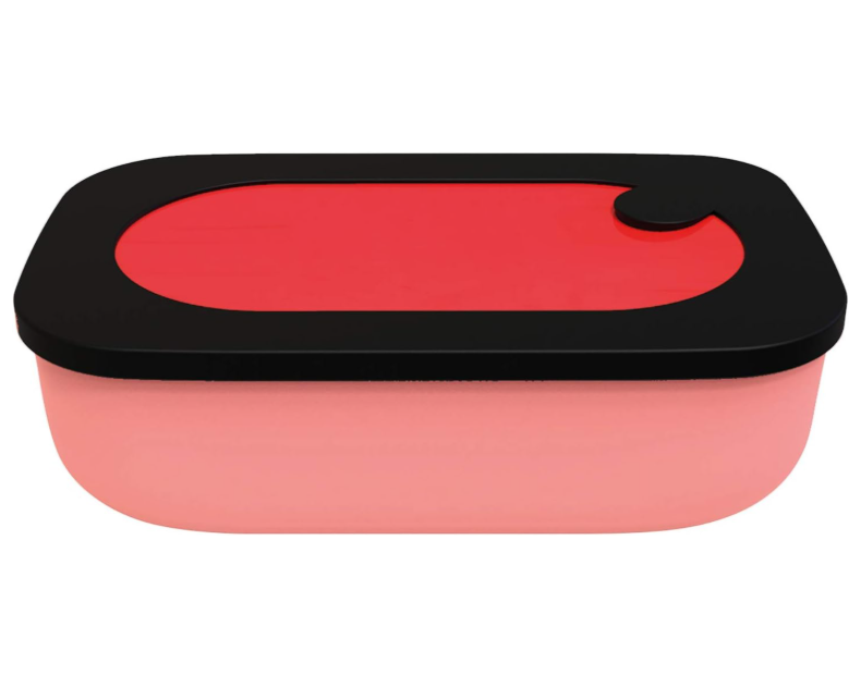Contenedor con Estuche Rojo