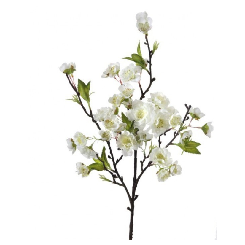 Bastago de flor de cerezo blanco 18"