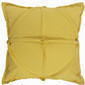Cojin mostaza aplique circular 20x20"