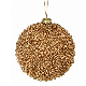 Esfera para arbol color blanca con brillantina 4"