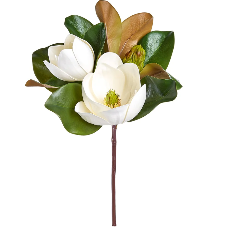 Ramo de magnolia blanca de 17″