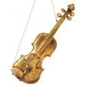 Violin de plastico dorado de 16"
