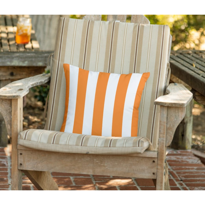 Cojin de Exterior, Elastron Sunset Stripes Orange