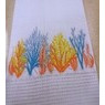 Toalla playera coral amarillo, azul y rojo