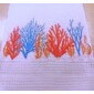 Toalla playera coral azul y rojo