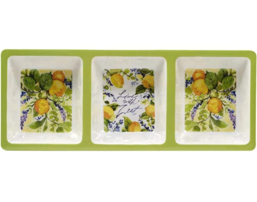 Bandeja Con 3 Secciones Lemon zest