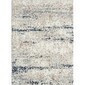 Alfombra 100 % poliester en tono azul y gris 2.26 x 2.87 mts