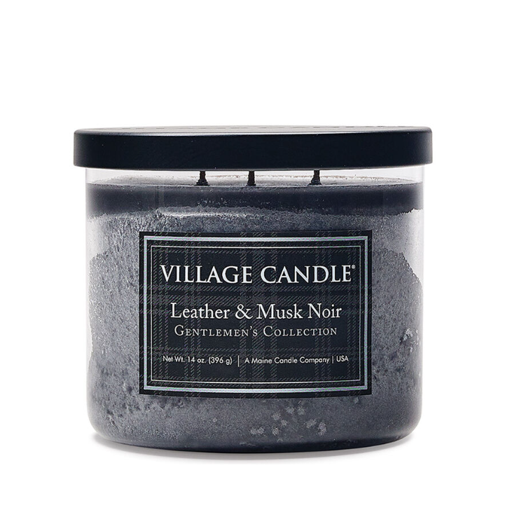 Candela Aromática Cuero y Amizcle para Caballero
