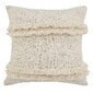 Cojin natural con bordes de 20 x 20"