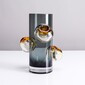 Vasse multiforma gris 6.5 x 6. x 9.4"