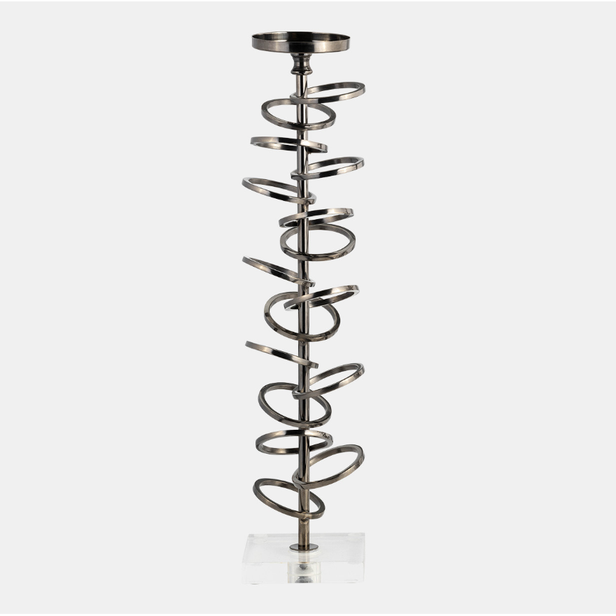 Candelabro de Anillos, Plateado