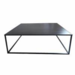 Mesa de centro metalica color negro cuadrada 14 x 39.25 x 39.25"