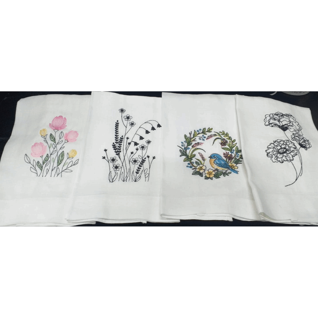 Toalla de baño bordada