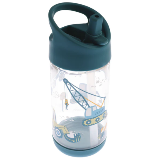 Botella con tapa construccion