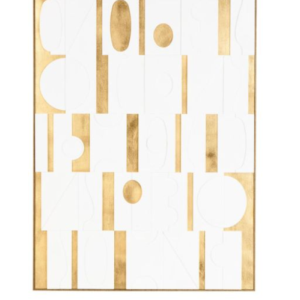 Cuadro Decorativo Abstracto, Dorado