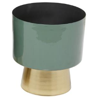 Maceta verde de Metal Mediana