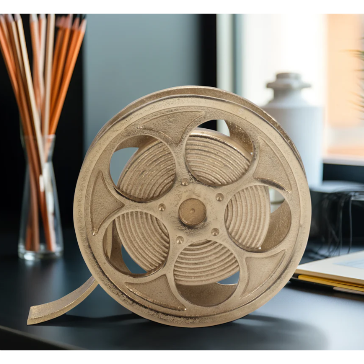 Carrete de Película Decorativo Dorado