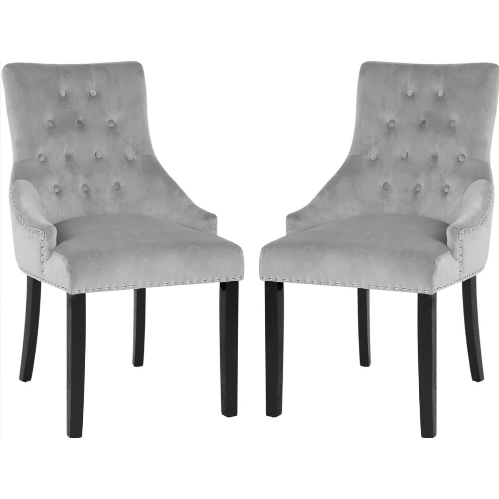 Silla con Forro, Gris Claro