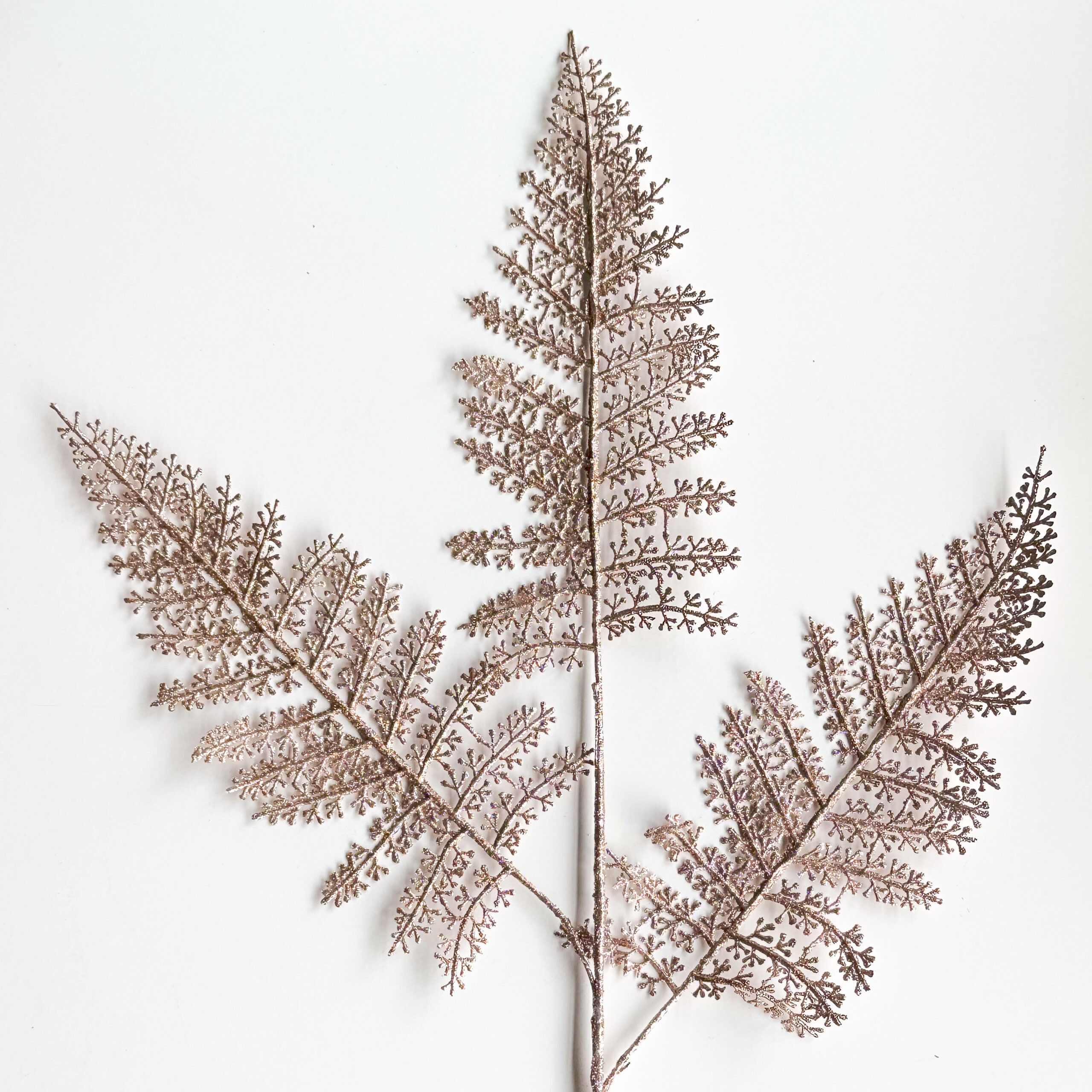 Spray navideño brillante color champagne