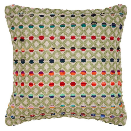 Cojin Multicolor cuadriculado 18" x 18"