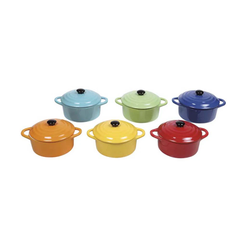 Minibaker con tapa en colores vibrantes