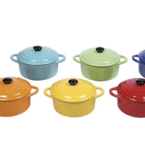 Minibaker con tapa en colores vibrantes