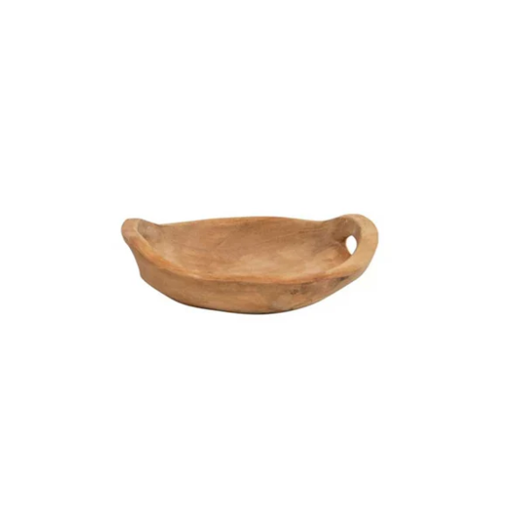 Cuenco con Asas en Madera Pequeño