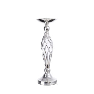 Candelabro con Diseño Enredado, Plata