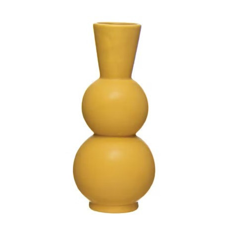 Vasse Decorativo Stoneware, Mostaza