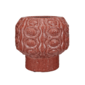 Vase coral croquelada