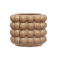 Vase de esferas en relieve café
