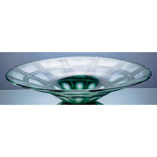 Vasse de Mesa de Vidrio Tono Verde