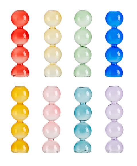 Porta Velas  de Burbujas Varios Tonos