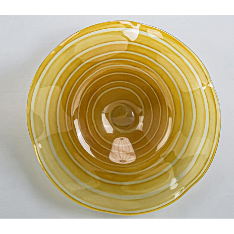 Plato Decorativo de Pared Color Amarillo