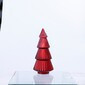 Arbol de navidad decorativo en escala rojo 8.5"